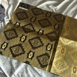 New Nigerian Gold Head Wrap / The Gele